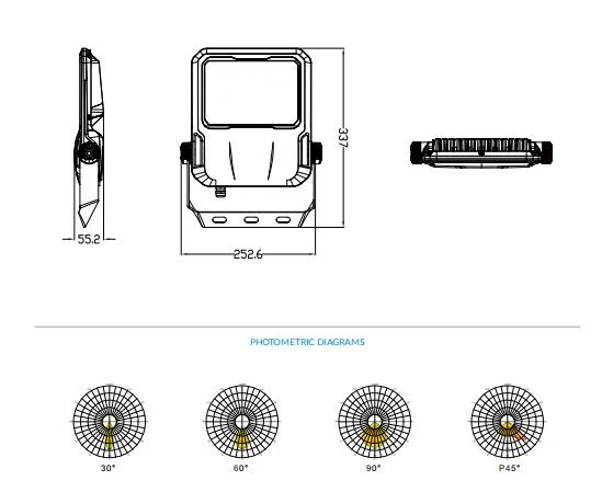 Weather Resistant Energy Saving IP67 IP66 Bright Efficient LED Tunnel Light 200W LED Flood Light for Outdoor