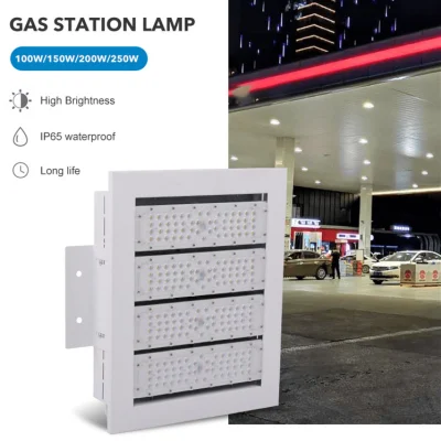 La station service de l'essence IP65 a enfoncé la lumière d'auvent de LED 5 ans de garantie