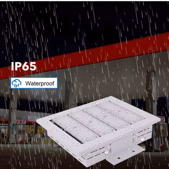 La station service de l'essence IP65 a enfoncé la lumière d'auvent de LED 5 ans de garantie