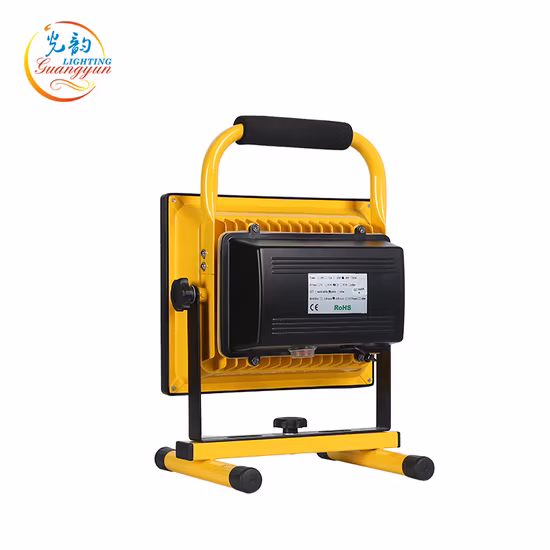 Support portatif rechargeable extérieur antidéflagrant imperméable à l'eau 30W LED lampe de travail