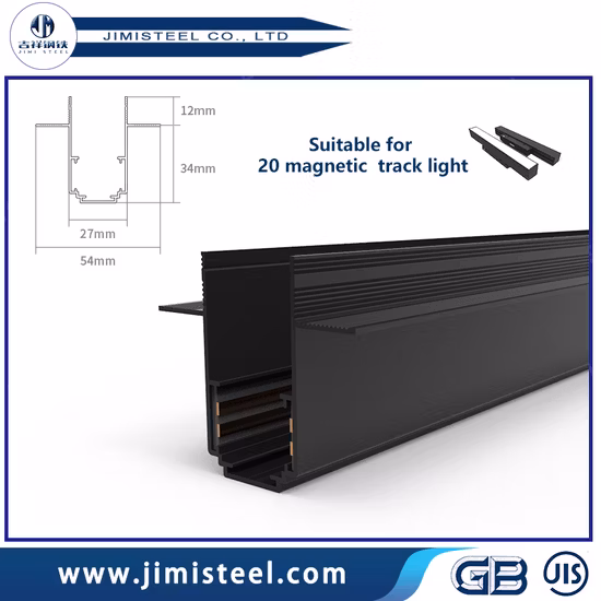 Éclairage sur rail réglable anti-éblouissement intérieur moderne personnalisé en usine CRI90 Projecteur sur rail à intensité variable COB Focus Éclairage sur rail LED noir